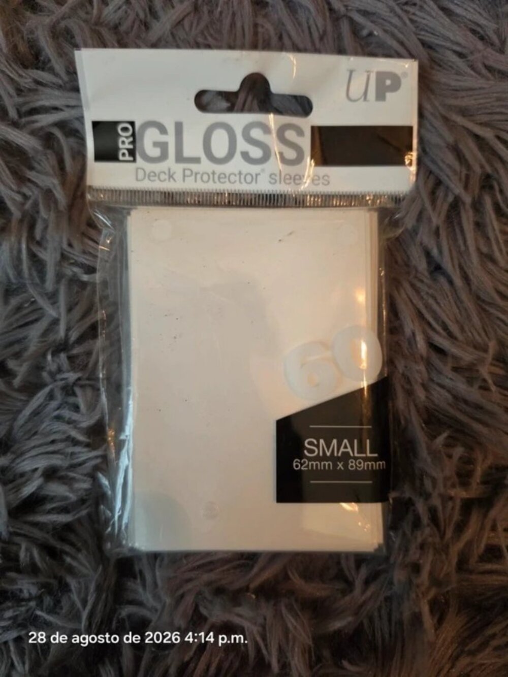 Ultra PRO Gloss White Deck Protector Card Sleeves Small 62x89mm 60 Non-PVC